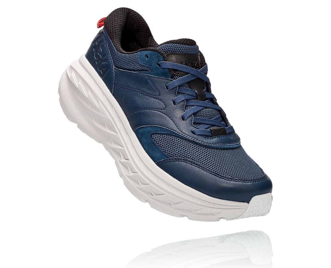 Hoka One One All Gender Bondi L Philippines - Womens Road Running Shoes - Navy | HR9254308